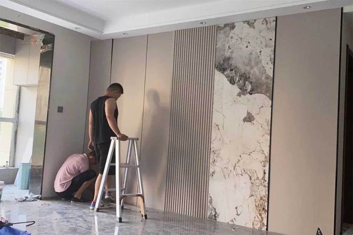 thi công tấm ốp than tre bình dương