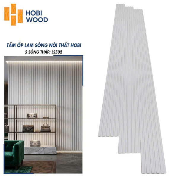tấm ốp lam sóng nội thất hobi-ls502 tấm ốp lam sóng nội thất hobi-ls502